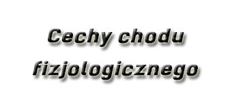 Cechy chodu fizjologicznego