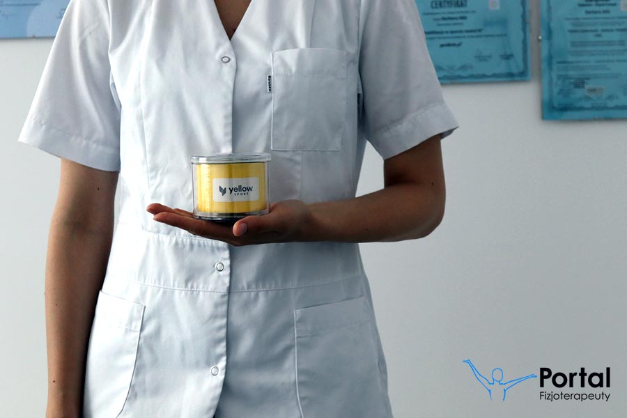 Taśma do kinesiotapingu yellowSPORT