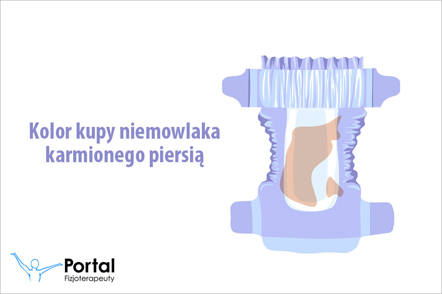Kolor kupy niemowlaka karmionego piersią
